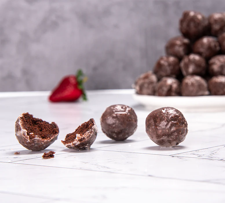 Glazed Chocolate Donut Holes - Image 4