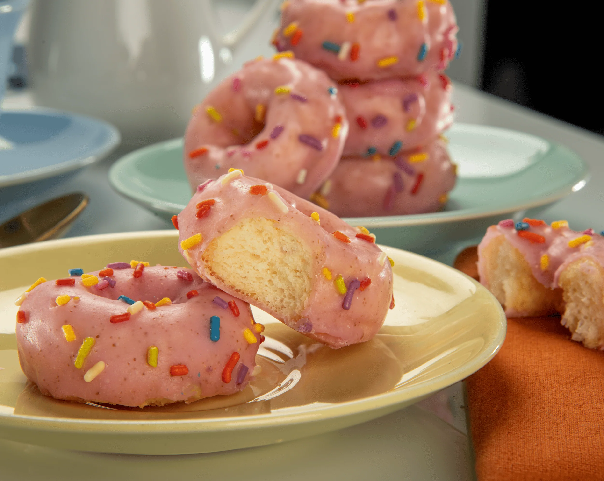 Strawberry Frosted Sprinkle Mini Donuts - Image 3